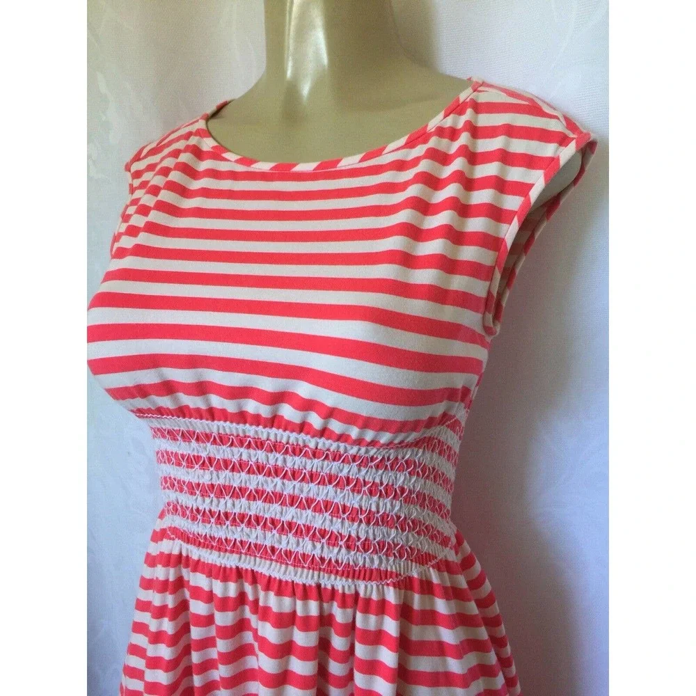 Kate Spade Leora Dress Striped Pink White Cotton 2